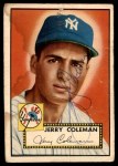 1952 Topps #237 Jerry Coleman Front Thumbnail