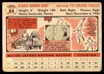1956 Topps #24 Dick Groat Back Thumbnail