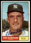 1961 Topps #104 John Blanchard Front Thumbnail