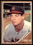 1962 Topps #128 NRM Art Fowler Front Thumbnail