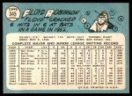 1965 Topps #345 Floyd Robinson Back Thumbnail