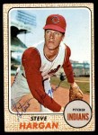 1968 Topps #35 Steve Hargan Front Thumbnail
