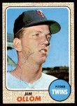 1968 Topps #91 Jim Ollom Front Thumbnail