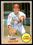 1968 Topps #117 Larry Jaster Front Thumbnail