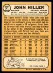 1968 Topps #307 John Hiller Back Thumbnail