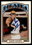 1972 Topps #190 Dave Giusti Front Thumbnail