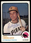 1973 Topps #2 Rich Hebner Front Thumbnail