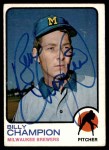 1973 Topps #74 Billy Champion Front Thumbnail