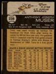 1973 Topps #238 Tony Muser Back Thumbnail