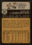 1973 Topps #327 John Lowenstein Back Thumbnail