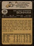 1973 Topps #328 Bill Bonham Back Thumbnail