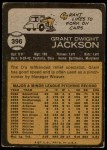 1973 Topps #396 Grant Jackson Back Thumbnail