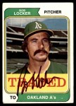 1974 Topps Traded #62 T - Bob Locker Traded Front Thumbnail