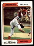 1974 Topps #158 Jack Billingham Front Thumbnail
