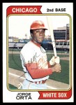 1974 Topps #376 Jorge Orta Front Thumbnail