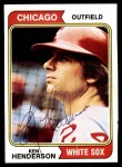 1974 Topps #394 Ken Henderson Front Thumbnail