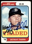 1974 Topps Traded #428 T - Gary Sutherland Traded Front Thumbnail