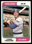 1974 Topps #484 Carmen Fanzone Front Thumbnail
