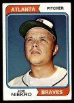 1974 Topps #504 Joe Niekro Front Thumbnail
