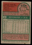 1975 Topps #45 Joe Rudi Back Thumbnail