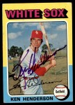 1975 Topps #59 Ken Henderson Front Thumbnail