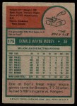 1975 Topps #175 Don Money Back Thumbnail