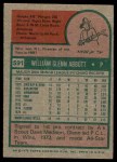 1975 Topps #591 Glenn Abbott Back Thumbnail