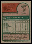 1975 Topps #627 Tom Walker Back Thumbnail