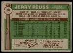 1976 Topps #60 Jerry Reuss Back Thumbnail