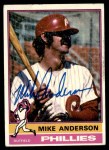 1976 Topps #527 Mike Anderson Front Thumbnail