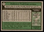 1979 Topps #79 Ted Cox Back Thumbnail