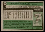 1979 Topps #298 Rich Gale Back Thumbnail