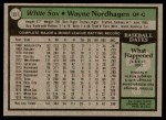 1979 Topps #351 Wayne Nordhagen Back Thumbnail
