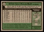 1979 Topps #662 Kevin Bell Back Thumbnail