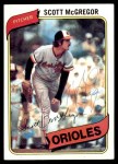 1980 Topps #237 Scott McGregor Front Thumbnail