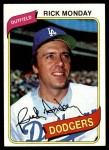 1980 Topps #465 Rick Monday Front Thumbnail