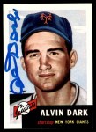 1953 Topps Archives #109 Alvin Dark Front Thumbnail