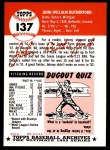 1953 Topps Archives #137 John Rutherford Back Thumbnail