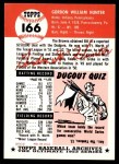 1953 Topps Archives #166 Billy Hunter Back Thumbnail