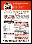 1953 Topps Archives #260 Sammy Calderone Back Thumbnail