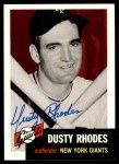 1953 Topps Archives #299 Dusty Rhodes Front Thumbnail
