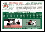 1954 Topps Archives #256 Herb Score Back Thumbnail