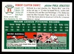 1954 Topps Archives #21 Bobby Shantz Back Thumbnail
