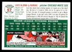 1994 Topps 1954 Archives #57 Luis Aloma Back Thumbnail