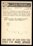 1959 Topps #154 Leo Sugar Back Thumbnail