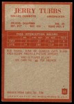 1965 Philadelphia #55 Jerry Tubbs Back Thumbnail