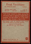 1965 Philadelphia #96 Frank Varrichione Back Thumbnail