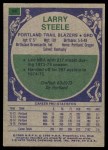 1975 Topps #94 Larry Steele Back Thumbnail