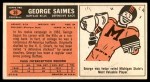 1965 Topps #39 George Saimes Back Thumbnail