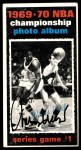1970 Topps #168 - Willis Reed 1969-70 NBA Championship - Game 1 Front Thumbnail